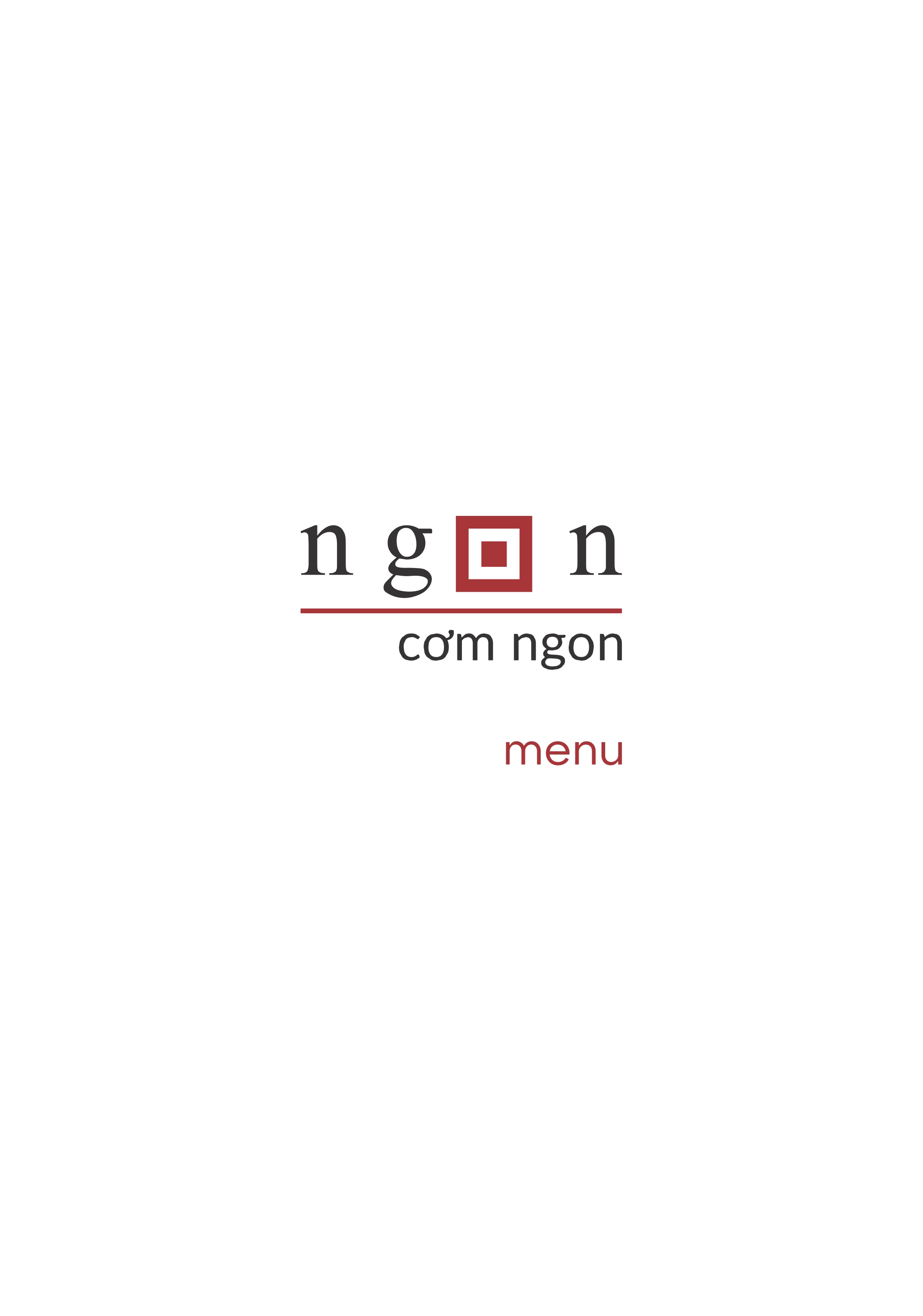 Ngon Nha Trang Menu page 1