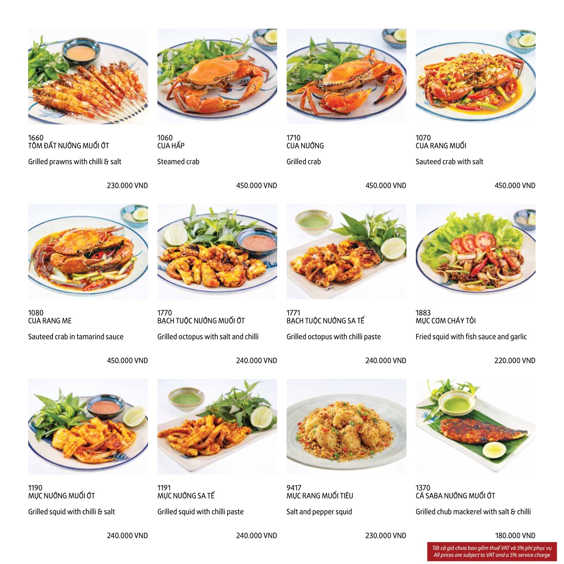 Menu page 13